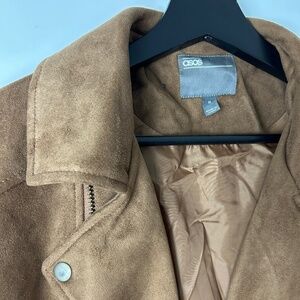ASOS Tan Vegan Suede Jacket